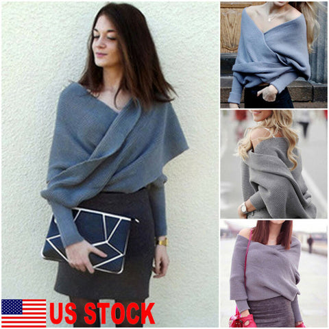 Autumn Women Long Sleeve Loose Knitted Wrap Knitwear Scarf arrival Sweaters Tops For Women Pullover Jumper Pull Femme Truien