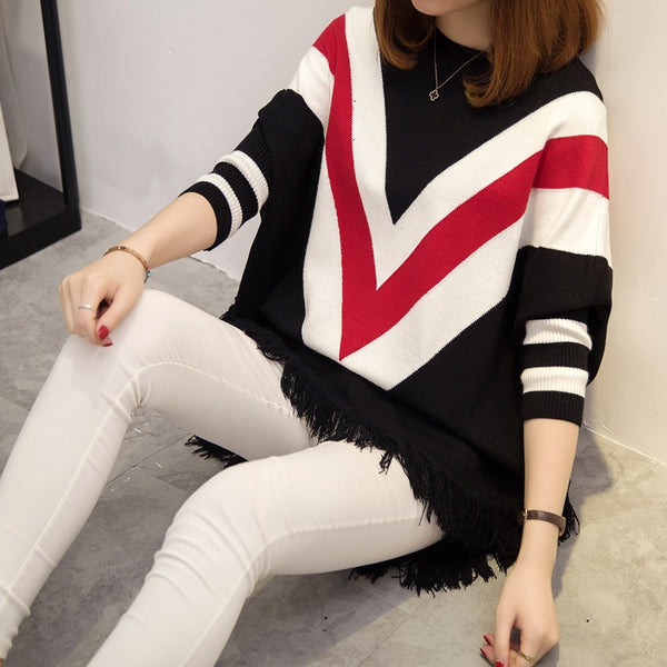 free shipping new fashion women Autumn winter plus size loose knitted sweater dress bat sleeve pullover sweater coat CSWKS002