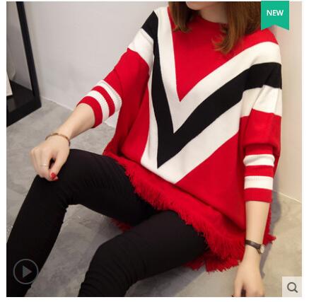 free shipping new fashion women Autumn winter plus size loose knitted sweater dress bat sleeve pullover sweater coat CSWKS002